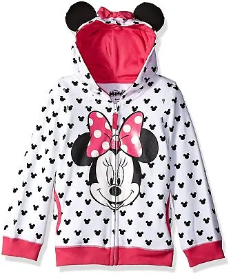 Disney Girls' Minnie Hoodie With Bow And Ear • $19.99