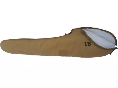 Army WWII US M1 Garand 1943 Canvas Carry Case With Carry Strap Fleece Lining • $40.81