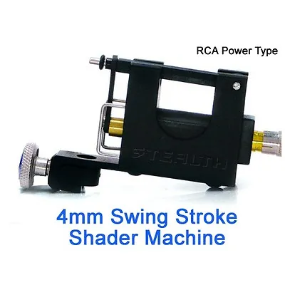 STEALTH SHADER 4.0 Mm Stroke Aluminum Rotary Tattoo Machine Gun Motor RCA • $41.99