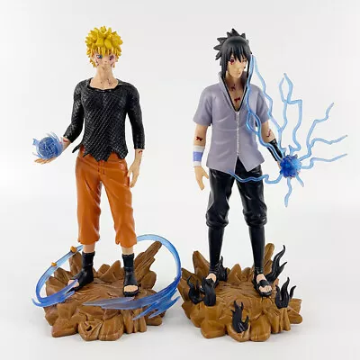 Anime Naruto Uzumaki Sasuke Uchiha Manga Model Statue Action Figure Doll Kid Toy • $28.95