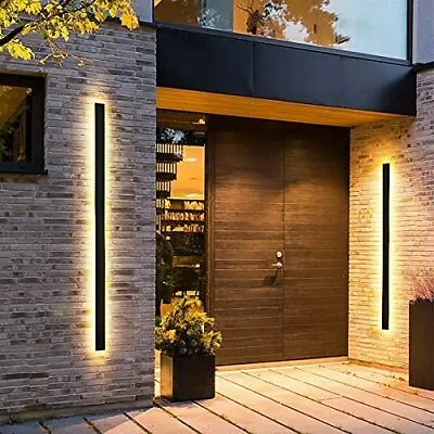 Long Strip Wall Light Sconce Exterior Modern Waterproof Outdoor Indoor LED Lamp • $33.24