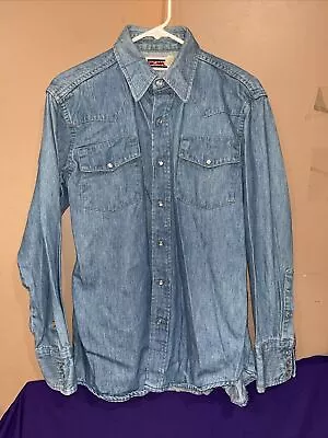 1980’s Vintage BIG MAC Workwear Denim Snap Shirt Size M • $19.95