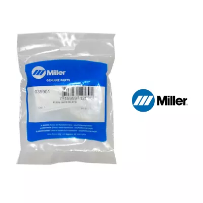 Genuine Miller Electric 039901 Jack Black Plug • $26.99