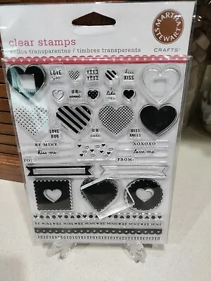 Martha Stewart Valentine Clear Stamps NEW • $15