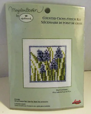 GRAPE HYACINTH Cross Stitch Kit MARJOLEIN BASTIN Hallmark LANARTE  NIP • $14.99