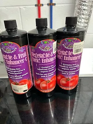 New 3-pack Microbe Life Hydroponic Vegetable Fruit Yield Enhancer 32oz Microbes • $59.99