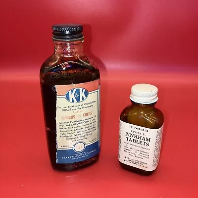 Antique Medicine Bottles With Labels • $14.97