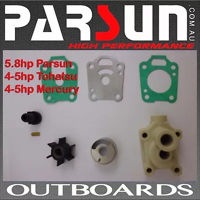 4hp / 5.8hp Parsun Outboard Water Pump Impellor Kit Mercury Tohatsu T5.8BMSWPK • $64.95