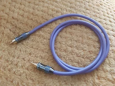 1M Purple QED QUNEX P75 75Ω Precision CO - AXIAL Cable • £20