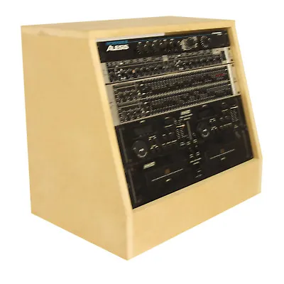 8u 19 Inch Angled Desktop Rack Pod - Recording Radio Studio Furniture (SMP8A) • £80