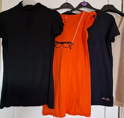 Womens Bundle Tops T-shirts Short Sleeve Size  12-14 New Look Miss Fiori X 4  • £4.99