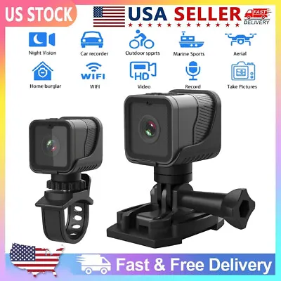 Motor Bike Camera WiFi HD 1080P DVR Min Motor Cycle Action Helmet Sports Cam USA • $34.83