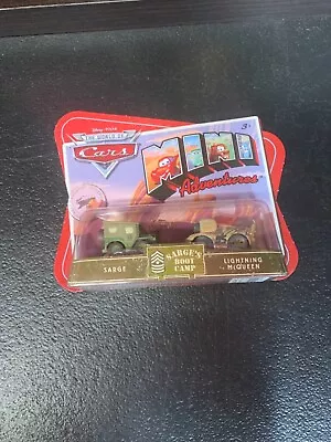 Disney Pixar Cars Mini Racers Sarge’s Boot Camp Sarge And Lightning McQueen • $13.99