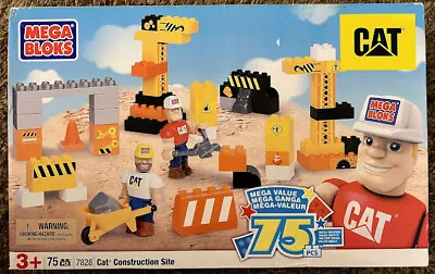 Mega Bloks CAT Construction Site 75 Pc Mega Value Set Preschool Building Toy • $29.99