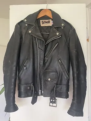 VTG Schott Perfecto 618 Leather Jacket Size 32 • $249