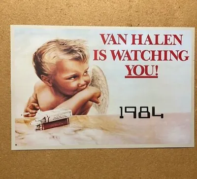 Van Halen Is Watching You! 1984 Cardstock Promo Poster 12 X18  • $8.99