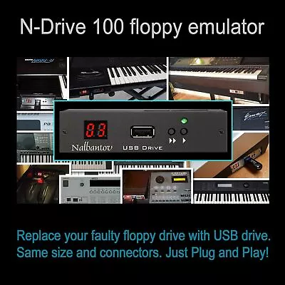 Nalbantov USB Floppy Drive Emulator N-Drive 100 For Yamaha EL60 EL70 EL90 • £157.38