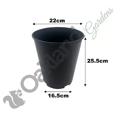 Deep Rose Pots 1 2 3 4 7 Litre Plant Flower Pot Tall Root Black Strong • £189.85