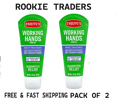 2 Pack- O'Keeffe's Working Hands Hand Cream For Extremely Dry Cracked Hands 3 Oz • $17.94