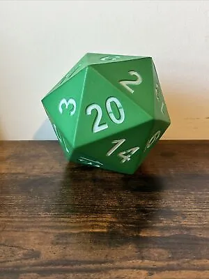 Koplow Games Green Foam  Jumbo Dice D20 Count Down 5 Inch 125-130mm Dice • $14.50