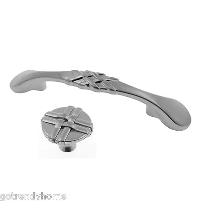 Brushed Nickel Kitchen Cabinet Knob Pull Drawer Handle Cabinet Kitchen Hardware • $3.39