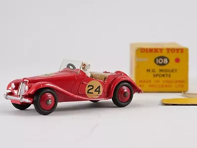 Dinky Toys GB #108 MG Midget Sports #24 1/43 New Rare Used Box Version • £149.83