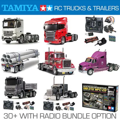 TAMIYA RC Trucks Trailers And Radio Bundles - Choose • £159.95