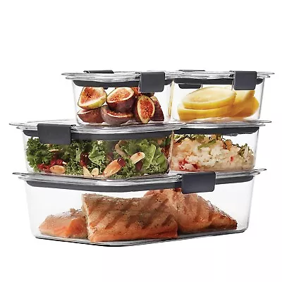 $34.99 • Buy Rubbermaid Brilliance 10-Piece Food Storage Containers Variety Set