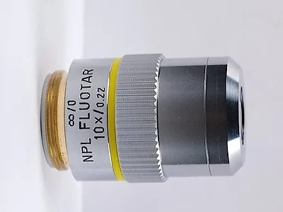 $249.99 • Buy Leitz NPL Fluotar 10x /.22 Infinity Microscope Objective