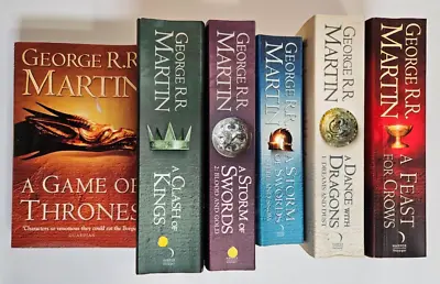 Game Of Thrones George R R Martin 6 Paperback Bundle A Clash Of Kings • £10