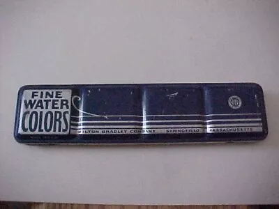 Water Paint Milton Bradley Fine Water Colors  Tin Set Vintage • $20