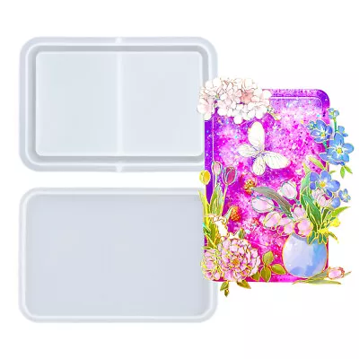 Resin Shaker Molds Set Large Rectangular Photo Frame Epoxy Silicone Trays • $9.99