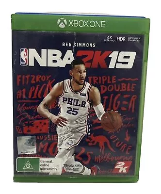XBOX ONE BEN SIMMONS NBA 2K19 Video Game Tested & Working 2K Complete Manual • $15