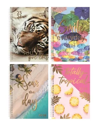 £3.95 • Buy 2023 -24 A5 Week To View Academic Mid Year Diary Hardback Spiral Student Teacher