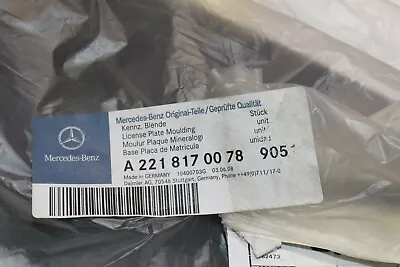 Mercedes Benz Genuine License Plate Holder 2218170078 • $149