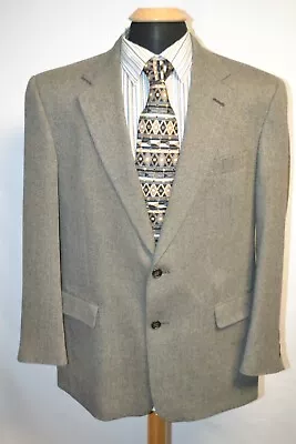 Burberry Men's Black & White Wool 2 Front Button Sports Coat Size 42R • $36