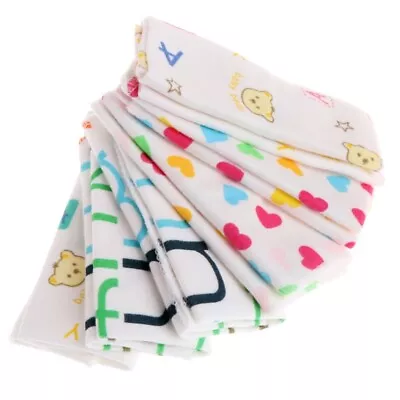 6Pcs Baby Cartoon Towels Handkerchief Bathing Feeding Face Washcloth Wipe Cloth • $16.43