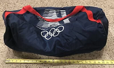 Vintage 1984 Los Angeles Olympics Gym Duffle Travel Bag About 25” Long • $40