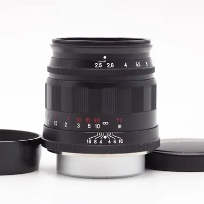 Voigtlander Color Heliar 75mm F2.5 MC Leica VM Mount Black Voigtlander Color Hel • $509.83