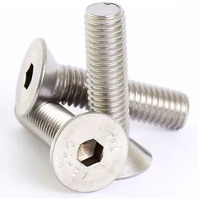 2mm M2 A2 STAINLESS COUNTERSUNK CSK SOCKET SCREW ALLEN KEY BOLTS SCREWS DIN 7991 • £11.22