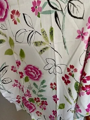 Manuel Canovas Linen Floral Print Remnant • £20