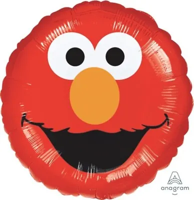 Sesame Street Elmo Party Foil Balloon 45cm - Sesame Street Party Supplies • $4.18