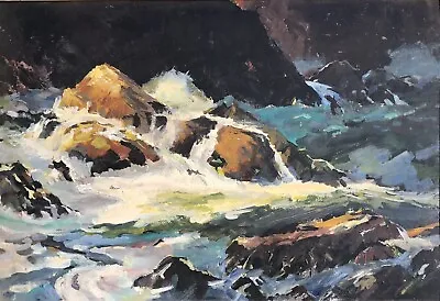 'Dramatic Rocky Sea Scape' By Dennis Richards           31.5 By 21.5 Ins     492 • £65