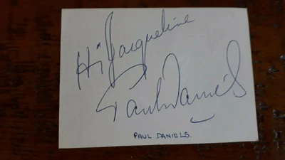 £12.60 • Buy Paul DANIELS Personality Magician TV Presenter HAND SIGNED AUTOGRAPH 