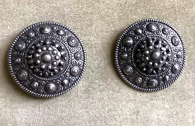 $78 • Buy Ben Amun Large Earrings Clip On 1.5 Inches Long 