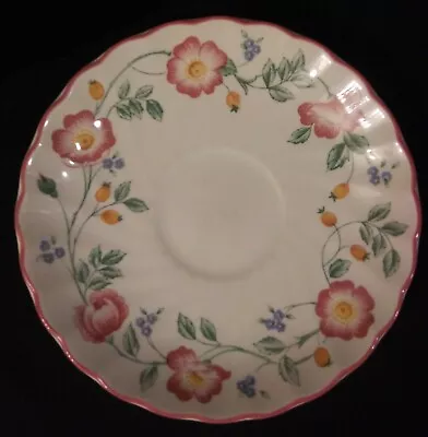 $1.25 • Buy Vintage Churchill China Briar Rose Saucer Made In Staffordshire, England