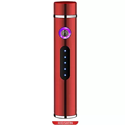 £8.45 • Buy New Cool USB Rechargeable Arc Electric Lighter Cylindrical Power Display Touch