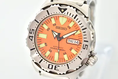 [Near MINT] SEIKO 7S26-0350 SKX781 Orange Monster AT Watch 200m Wristwatch • $349.99