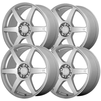 (Set Of 4) Motegi MR143 CS6 16x7 4x100/4x4.5  +40mm Silver Wheels Rims 16  Inch • $764