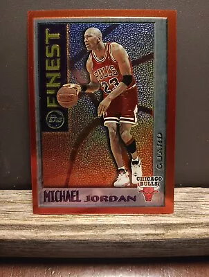 Michael Jordan 1995-96 Topps Finest Mystery Orange Insert Clean -24 Pics To View • $34.99